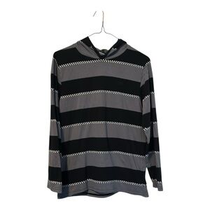 Vans Black/Gray/White Lightweight Boys Long Sleeve Hoodie. Size Large Teen 14